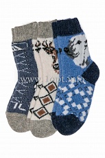 Тамбовские носки шерстяные мужские с рисунком